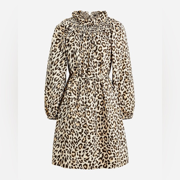 NWT J.Crew Leopard Dress - Picture 1 of 7